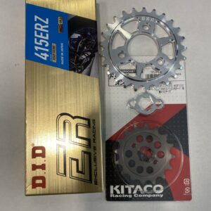 DRIVEN SPROCKET FRONT GEAR CHAIN SET 415